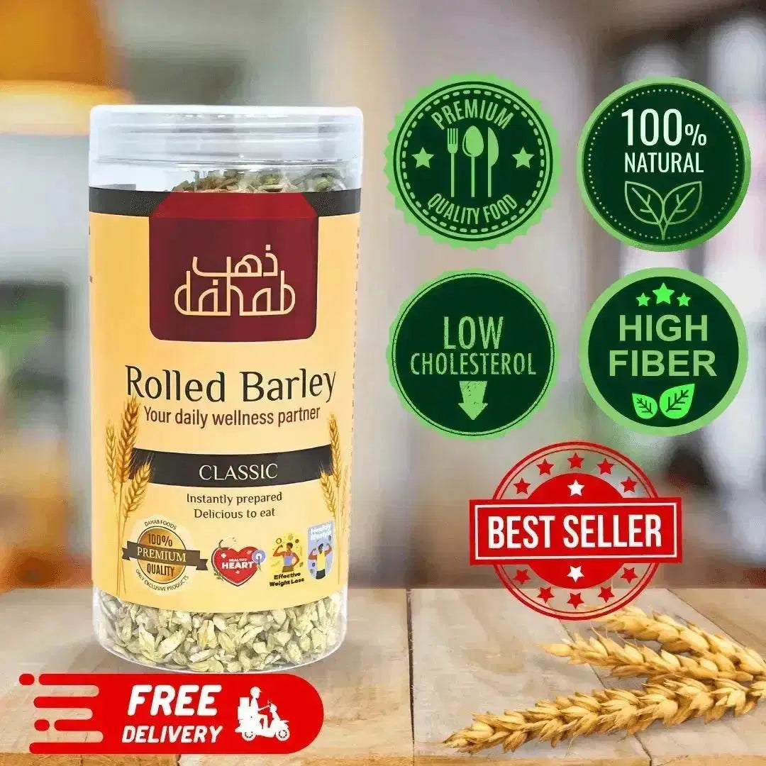 Premium Rolled Barley Flakes 500g Classic - Wholesome Harvest - Dahab Foods (Private) Limited