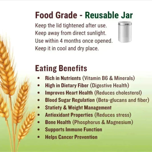 Premium Steel Cut Barley 375g (Chopped Grains) Porridge - Dahab Foods (Private) Limited