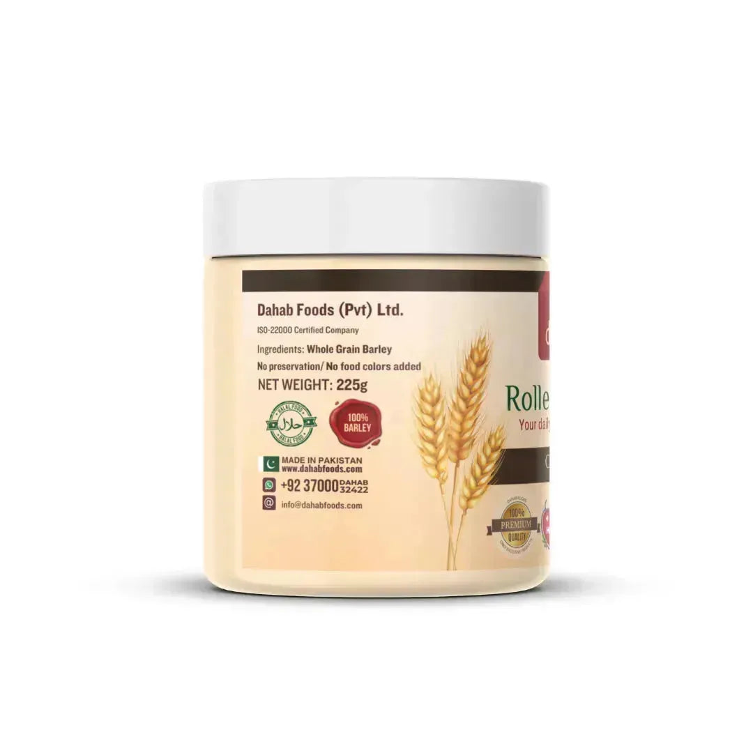 Rolled Barley Flakes - Classic - Wholesome Harvest Premium Barley 225g - Dahab Foods (Private) Limited