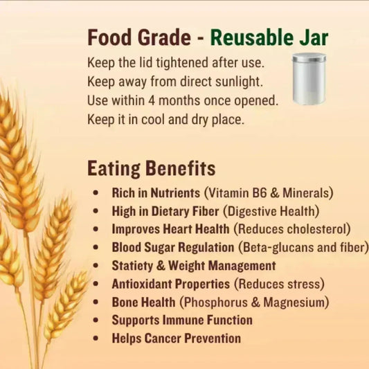 Rolled Barley Flakes (Classic) 225g Wholesome Harvest Premium Barley - Dahab Foods (Private) Limited