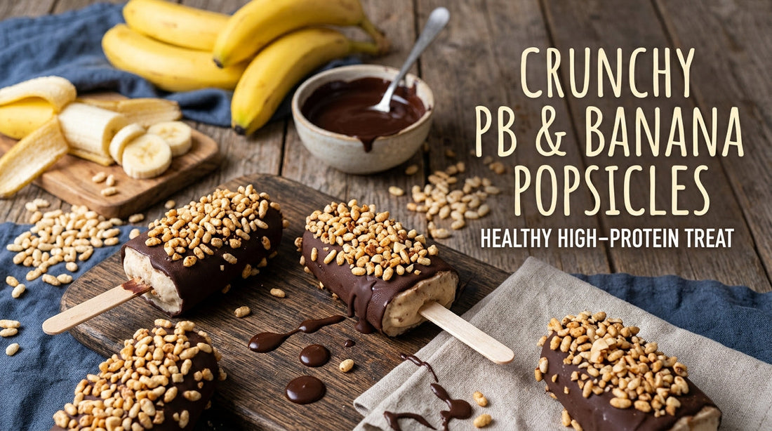 High-Protein Peanut Butter & Banana Popsicles (Easy 6-Ingredient Recipe)