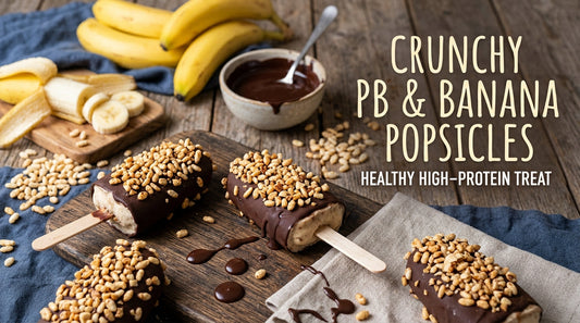 High-Protein Peanut Butter & Banana Popsicles (Easy 6-Ingredient Recipe)