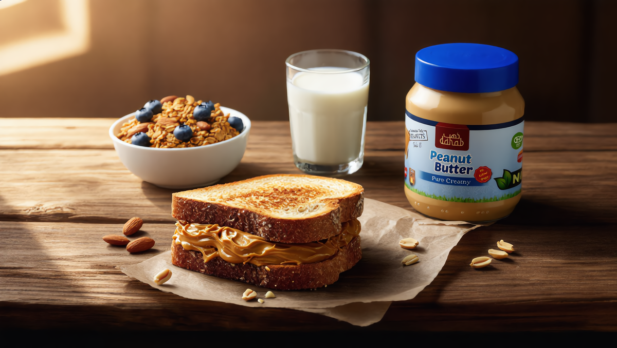 Dahab Foods Pakistan pure peanut butter sandwich, just one ingredient peanut butter, organic