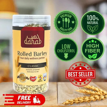Premium Rolled Barley Flakes 500g Classic - Wholesome Harvest - Dahab Foods (Private) Limited
