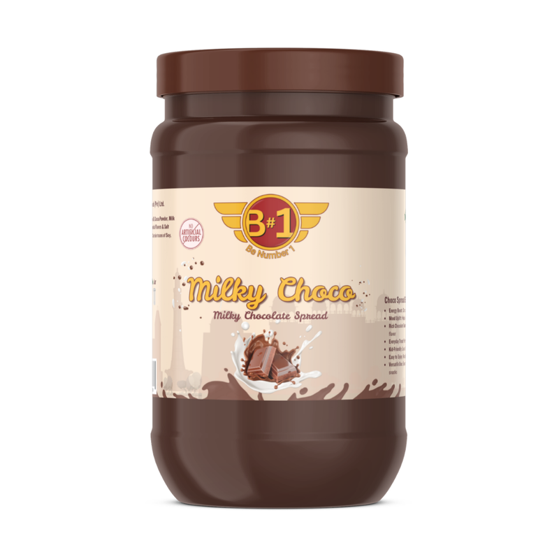 B#1 means Be Number One, Milky chocolate spread of Pakistan available in Carrefour 