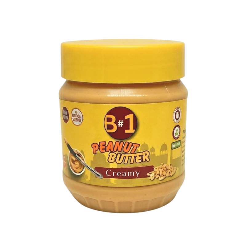 B#1 Creamy Peanut Butter made in Pakistan available in Carrefour stores