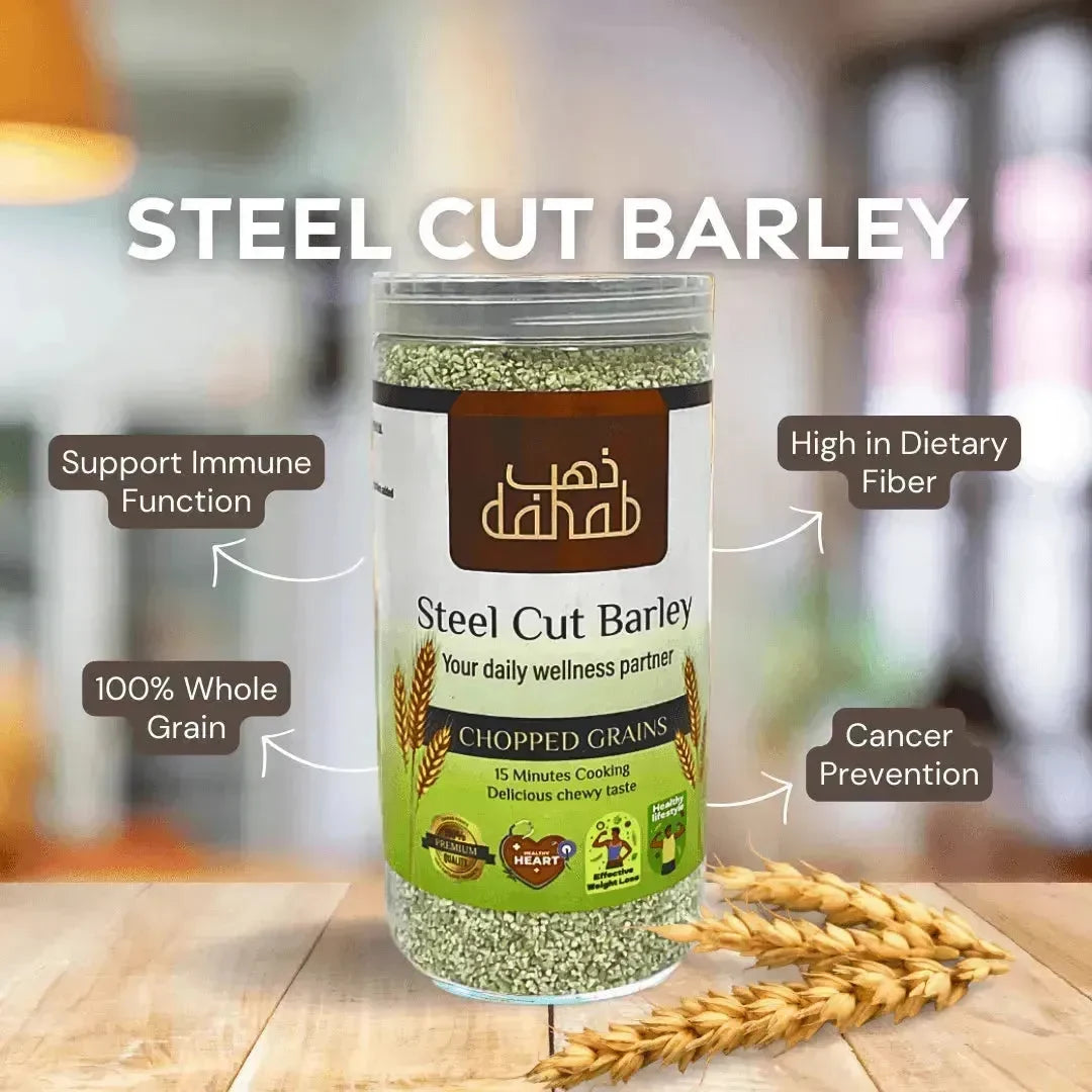 Premium Steel Cut Barley 1000g - (Chopped Grains) Porridge - Dahab Foods (Private) Limited