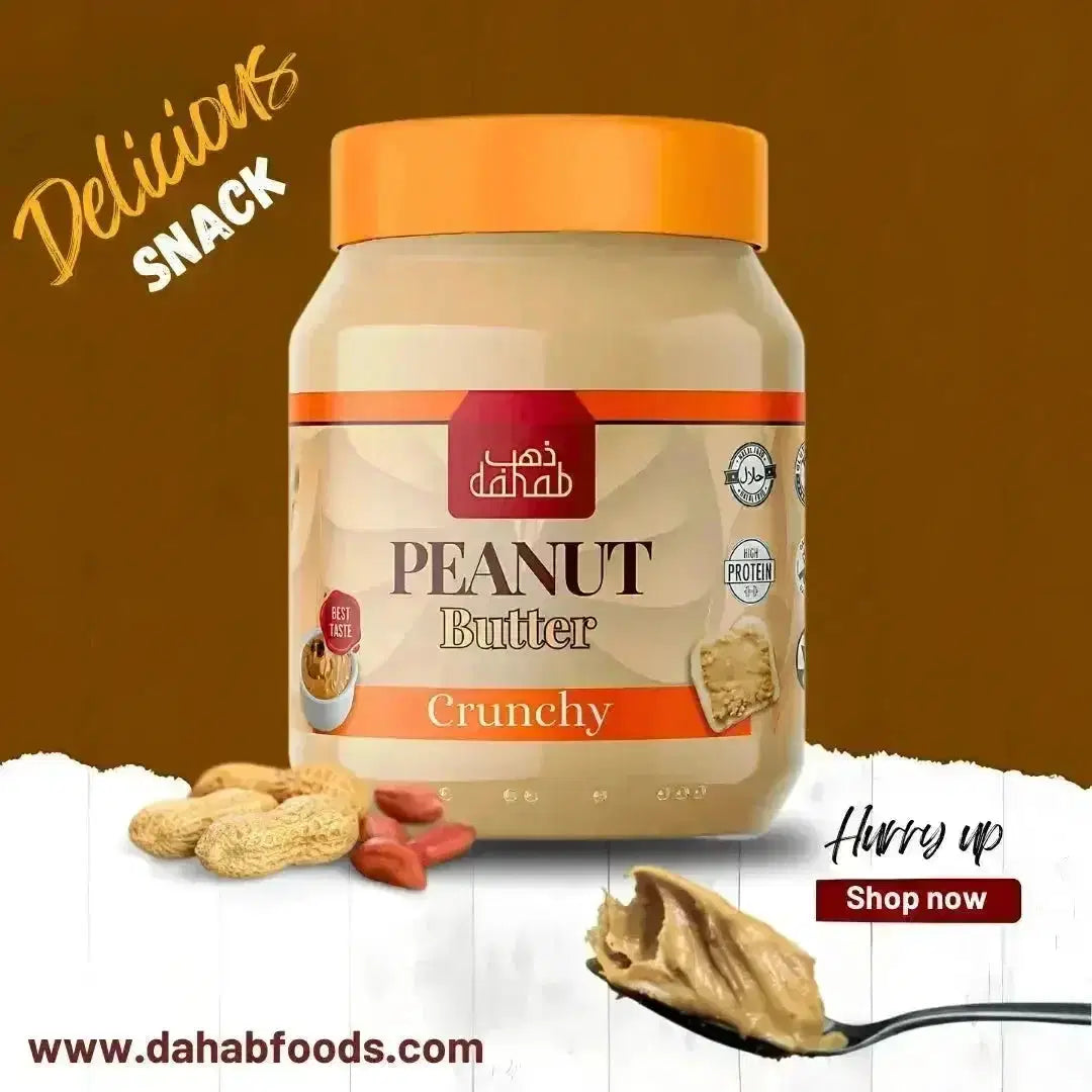 Regular Peanut Butter(crunchy) Added Sugar & Salt – 340g – (No artificial color or flavouring) - Dahab Foods (Private) Limited Pakistan