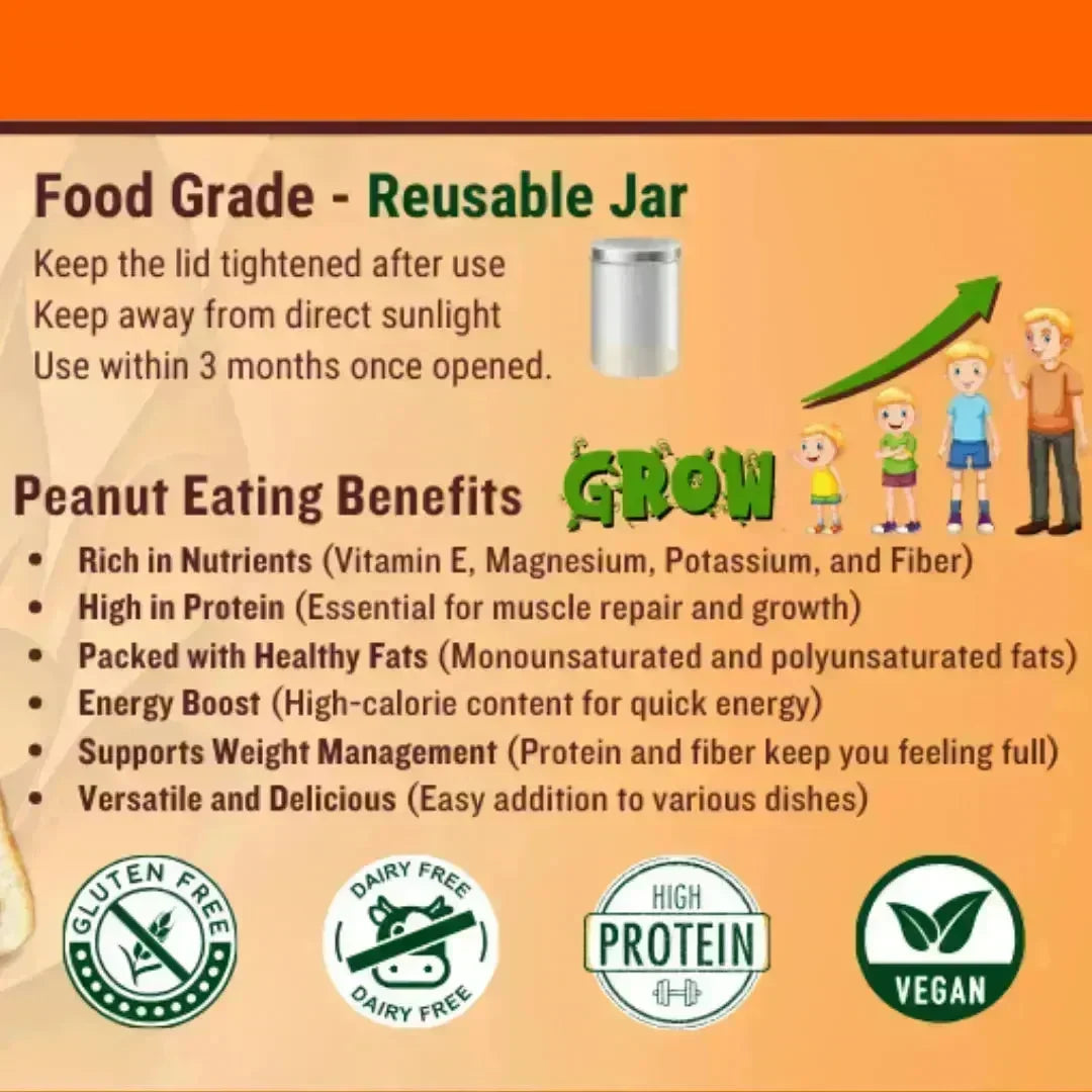 Best Peanut Butter(crunchy) Added Sugar & Salt – 340g – (No artificial color or flavouring) - Dahab Foods (Private) Limited Pakistan