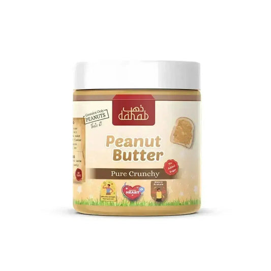 Dahab Foods Pure Crunchy Peanut Butter 500g – Natural, No Sugar Added Healthy Spread