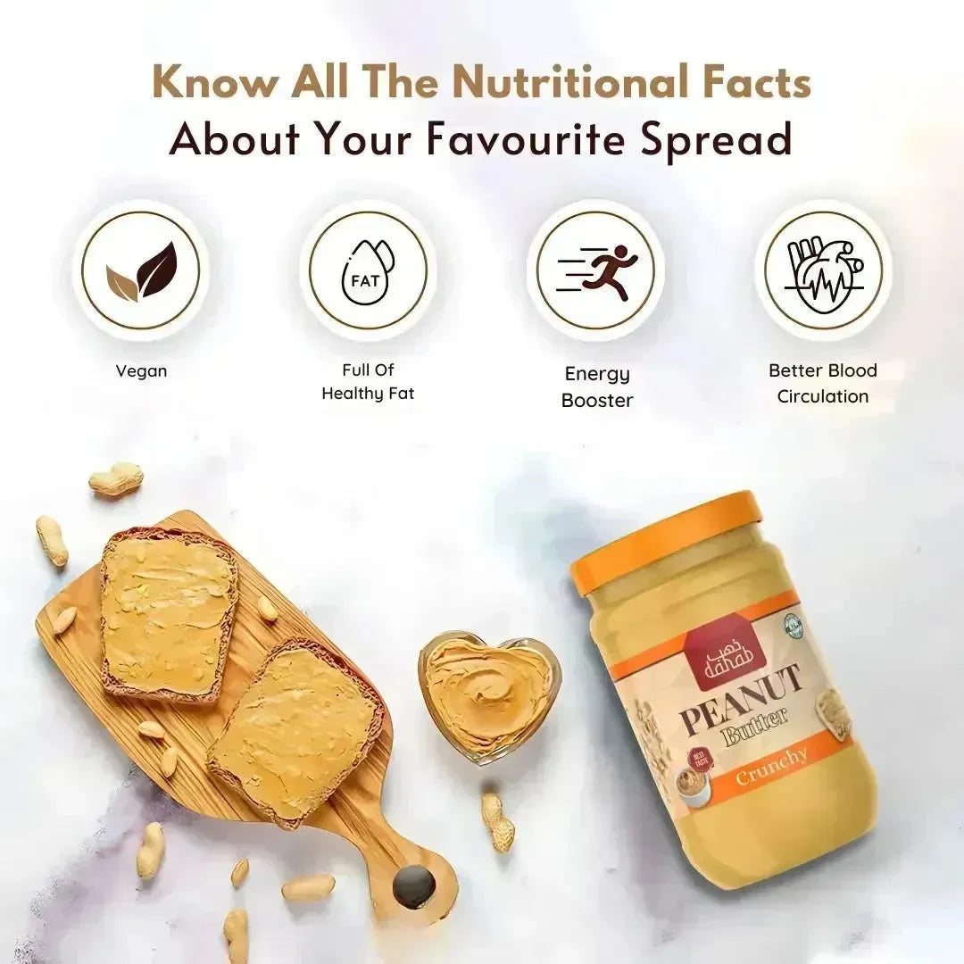 Best Peanut Butter (crunchy) 510g Added Sugar & Salt (No artificial color or flavouring) - Dahab Foods (Private) Limited Pakistan