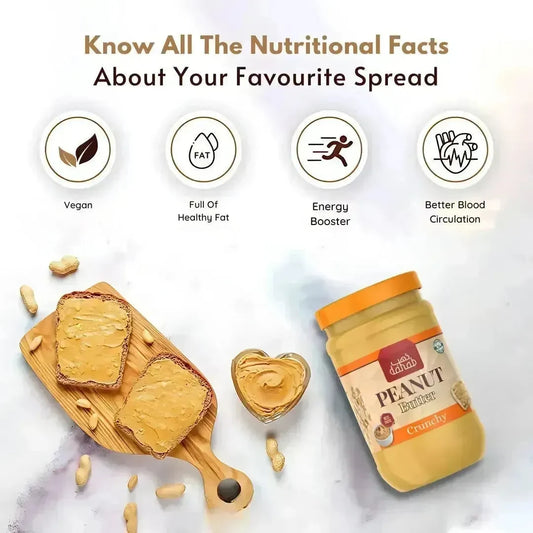 Best Peanut Butter (crunchy) 510g Added Sugar & Salt (No artificial color or flavouring) - Dahab Foods (Private) Limited Pakistan